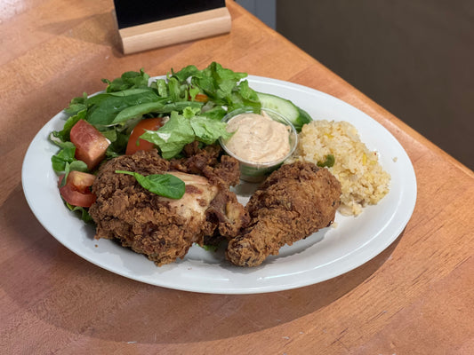 Southern Buttermilk Fried Chicken on a Waffle