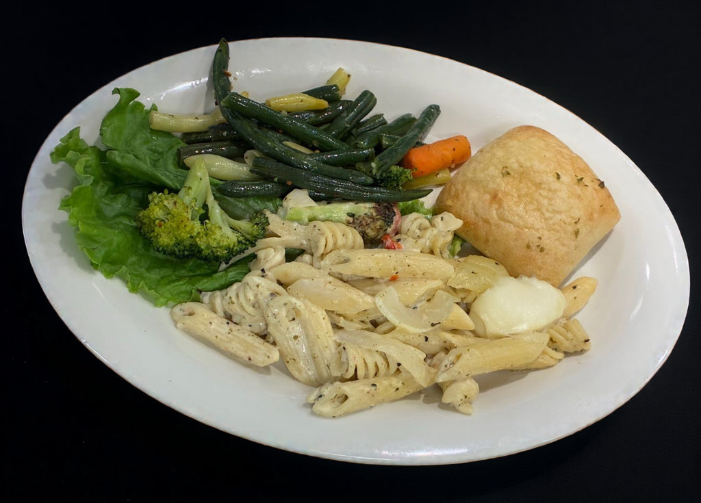 Baked Bocconcini Pesto &
Cherry Tomato Farfalle