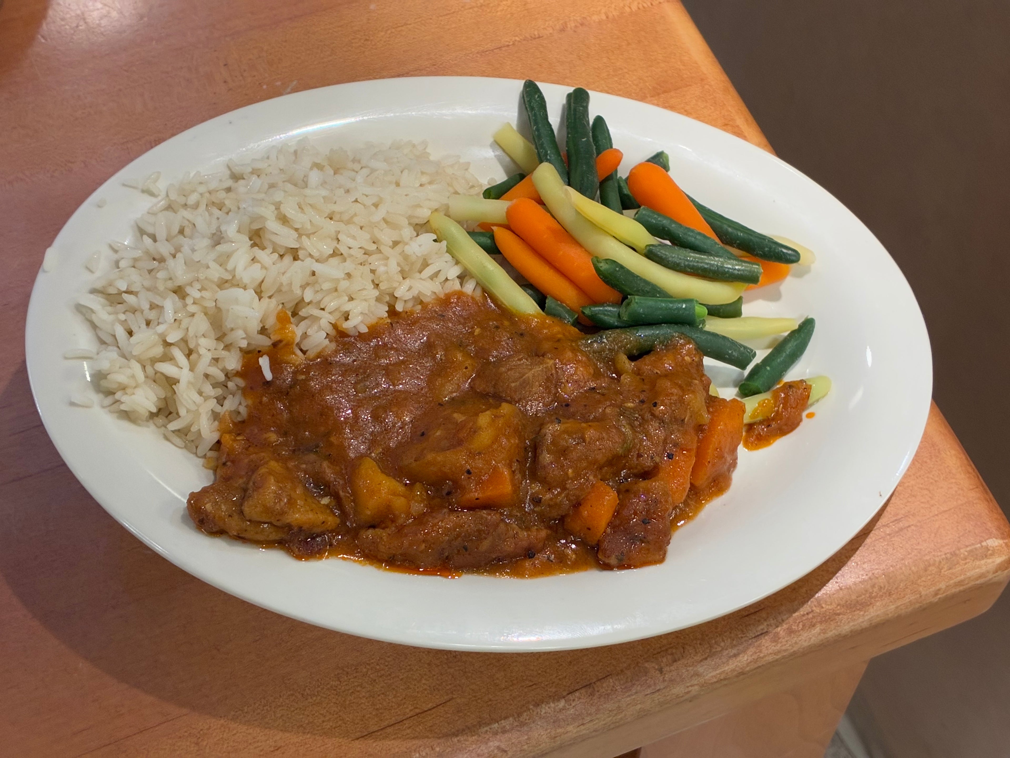 Goulash with smoked sausage potatoes