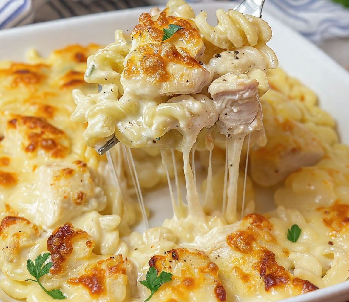 Creamy Chicken Pasta Gratin