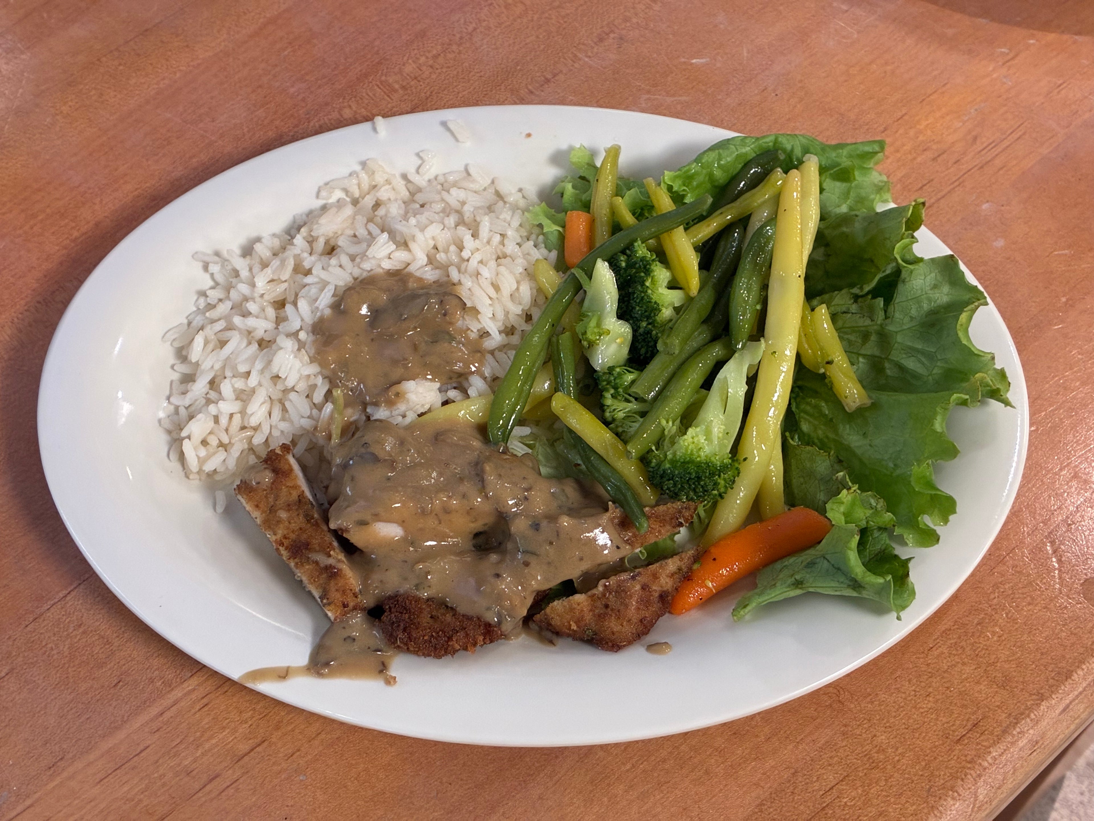 Chicken Cutlet with Mushroom Sauce