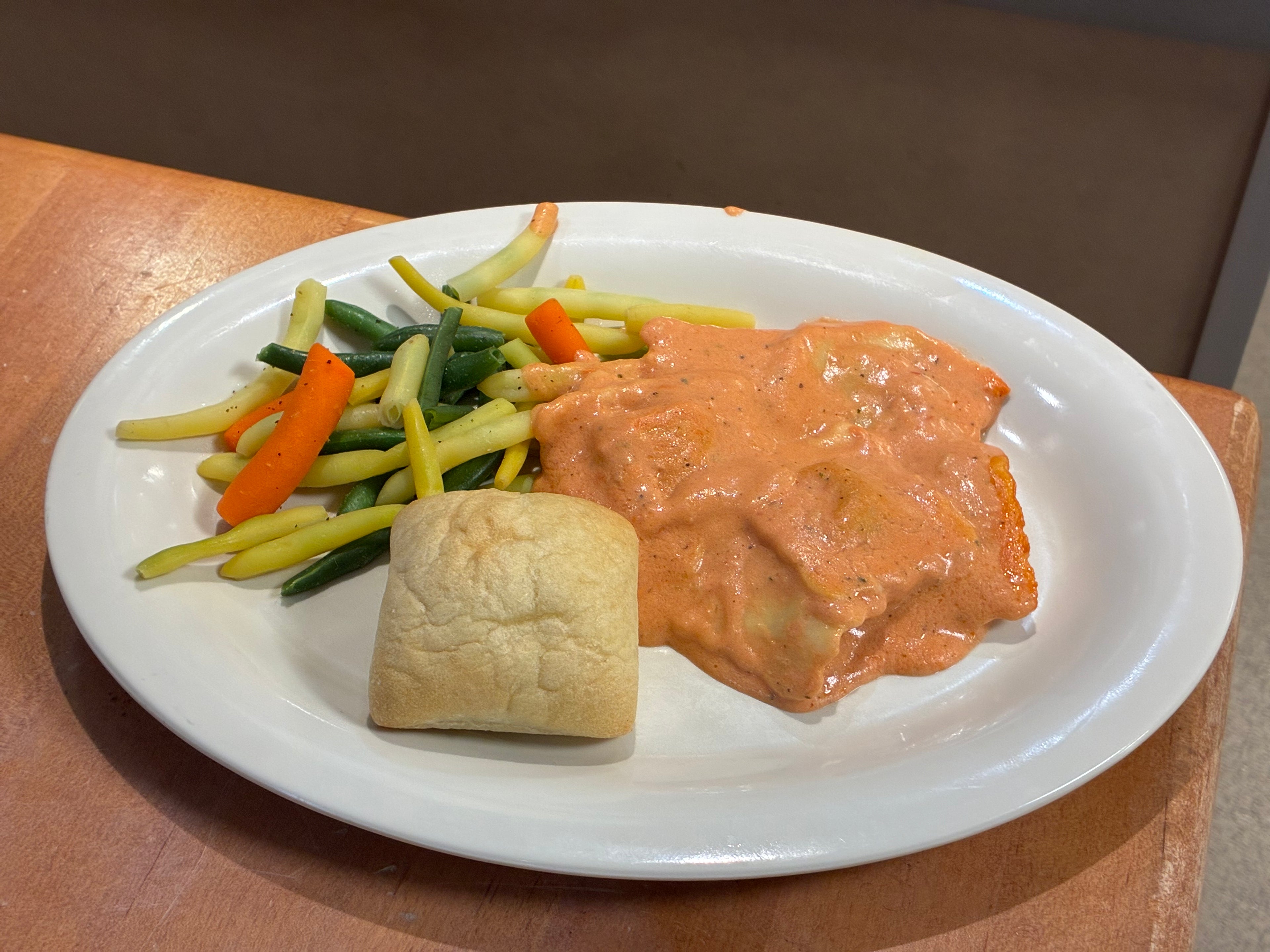 Beef and mushroom ravioli